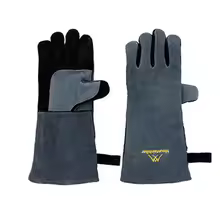 دستکش نسوز ماونتین هایکر SZK546 آبی و مشکی روی سطح چوبی